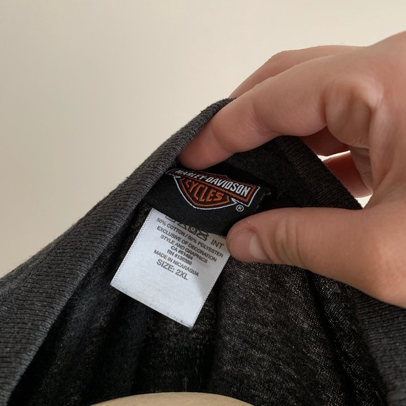 Grey Harley Davidson graphic top - Picture 8 of 8